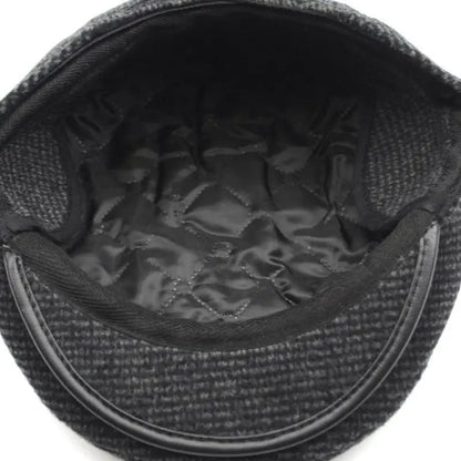 Flat Cap – Herringbone Weave, Ear-Flap Style