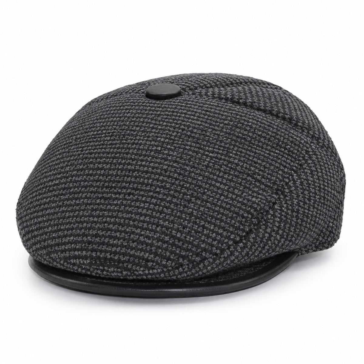 Flat Cap – Herringbone Weave, Ear-Flap Style