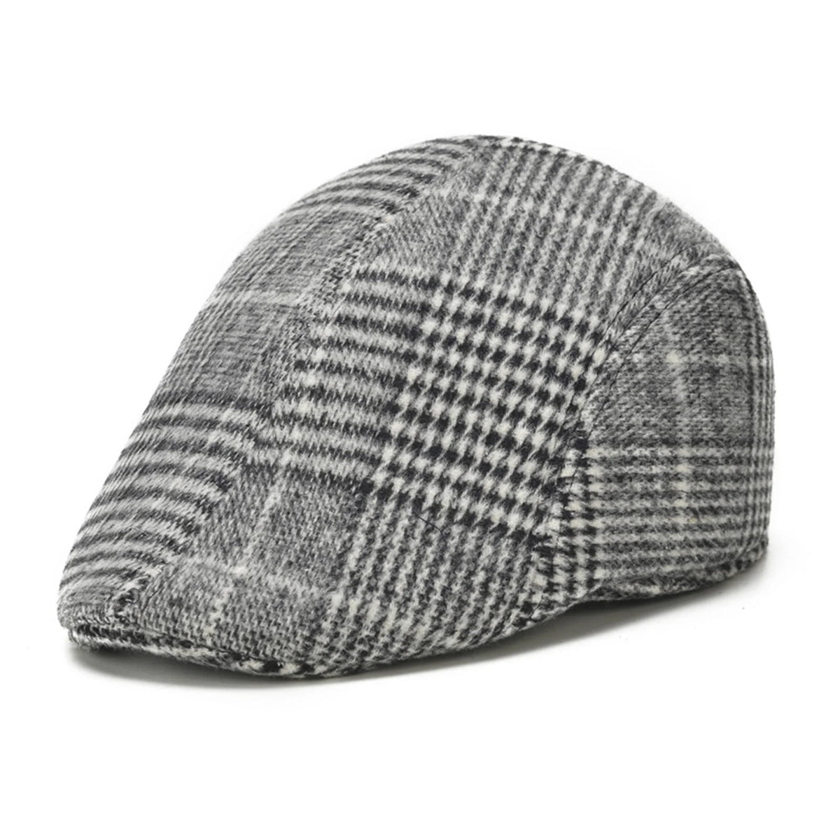 Flat Cap – Herringbone Wool, Octagonal Style