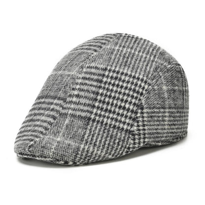 Flat Cap – Herringbone Wool, Octagonal Style