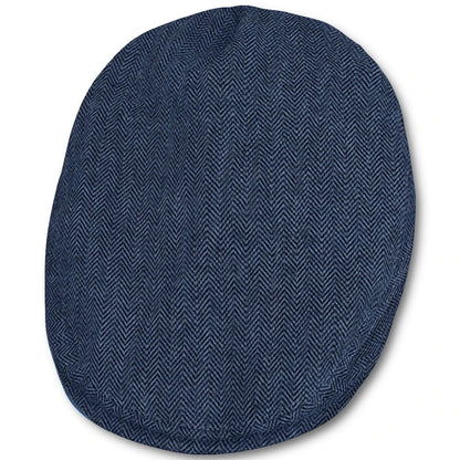 Flat Cap – Kids Newsboy, Herringbone Twill