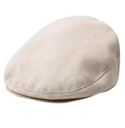 Flat Cap – Kids Newsboy, Herringbone Twill