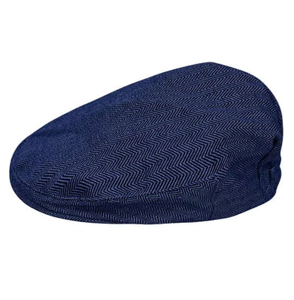 Flat Cap – Kids Newsboy, Herringbone Twill