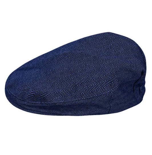 Flat Cap – Kids Newsboy, Herringbone Twill
