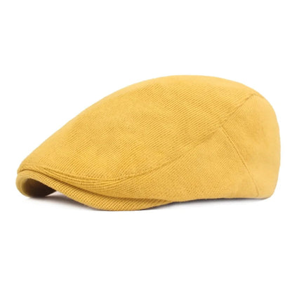 Flat Cap – Modal Cotton Knit, Vintage Literary Style