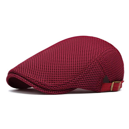 Flat Cap – Perforated Mesh Breathable Style