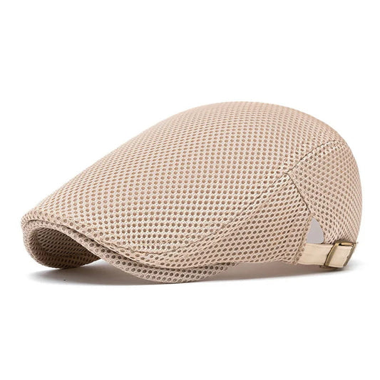 Flat Cap – Perforated Mesh Breathable Style