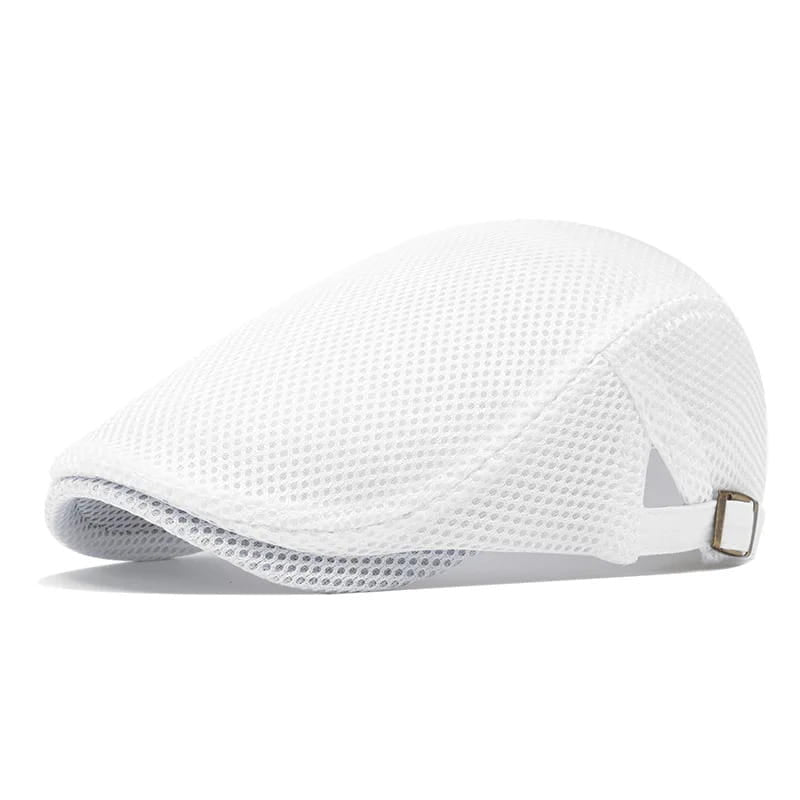 Flat Cap – Perforated Mesh Breathable Style
