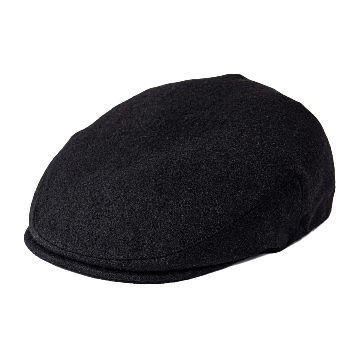 Flat Cap – Wool Blend Plaid Herringbone