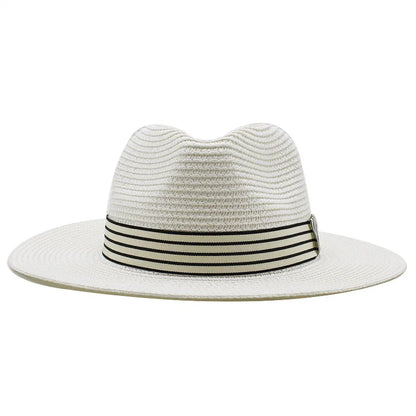 Panama Hat – Striped Band & Clean Structured Finish