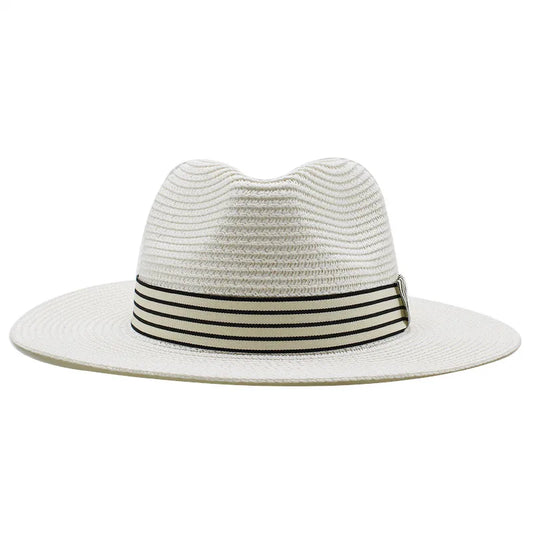 Panama Hat – Striped Band & Clean Structured Finish