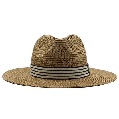Panama Hat – Striped Band & Clean Structured Finish