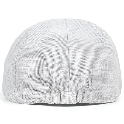 Flat Cap – Lightweight Linen Texture for Spring & Summer
