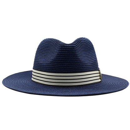 Panama Hat – Striped Band & Clean Structured Finish