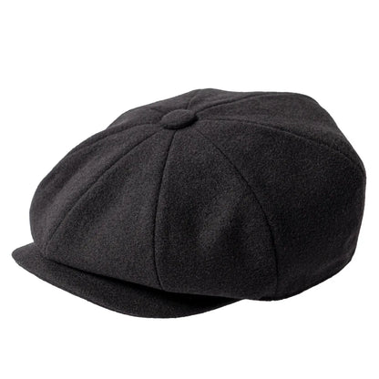 Newsboy Cap – Herringbone Wool Texture & Everyday Appeal