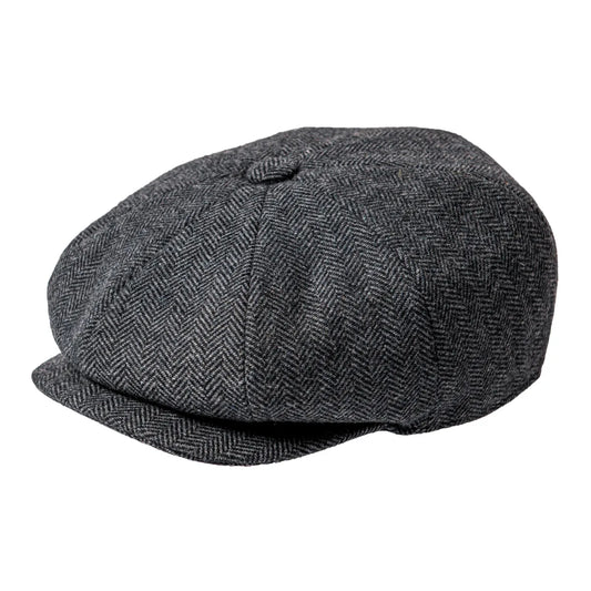 Newsboy Cap – Herringbone Wool Texture & Everyday Appeal