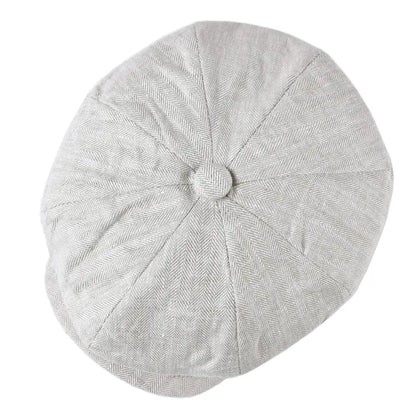 Newsboy Cap – Linen Texture And Classic Cut