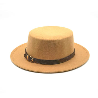 Chapeau Fedora Plat Classy Chic - La Maison du Chapeau