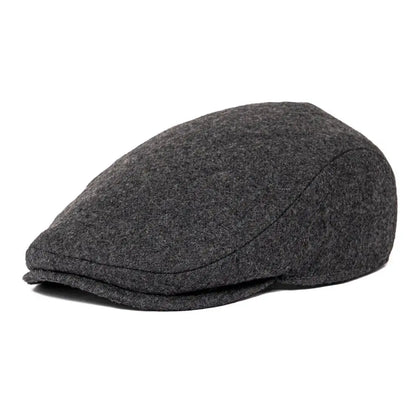 Flat Cap – Wool Herringbone With Timeless Silhouette