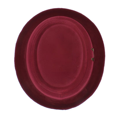 Pork Pie Wool Hat – Vintage Style With Feather Accent