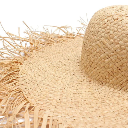 Straw Hat – Frayed Brim Boho Style For A Carefree Summer