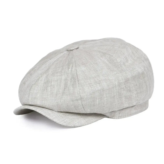 Newsboy Cap – Linen Texture And Classic Cut