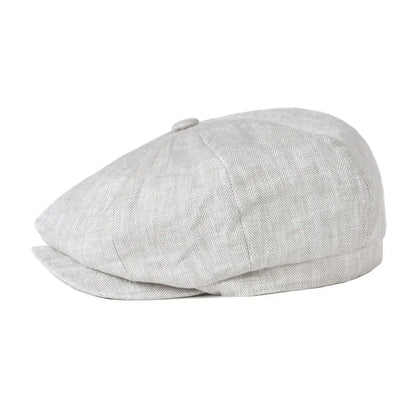 Newsboy Cap – Linen Texture And Classic Cut
