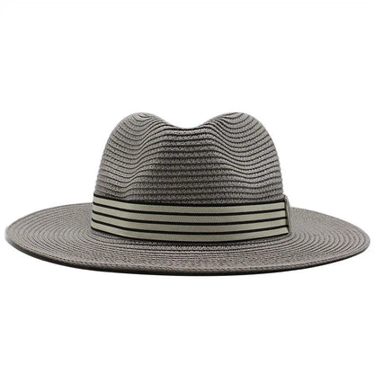 Panama Hat – Striped Band & Clean Structured Finish
