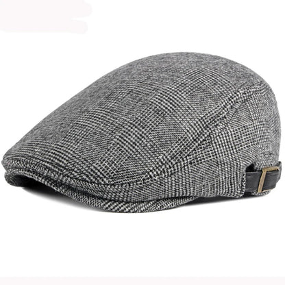 Flat Cap – Men’s Wool Herringbone Pattern