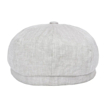 Newsboy Cap – Linen Texture And Classic Cut
