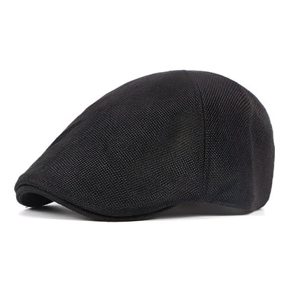 Flat Cap – Lightweight Linen Texture for Spring & Summer