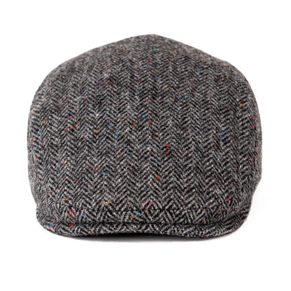 Flat Cap – Wool Herringbone With Timeless Silhouette
