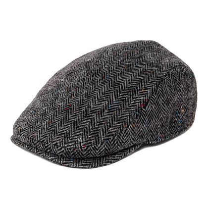 Flat Cap – Wool Herringbone With Timeless Silhouette