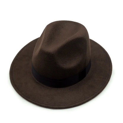Fedora Hat – Classic Wool Blend with Black Band