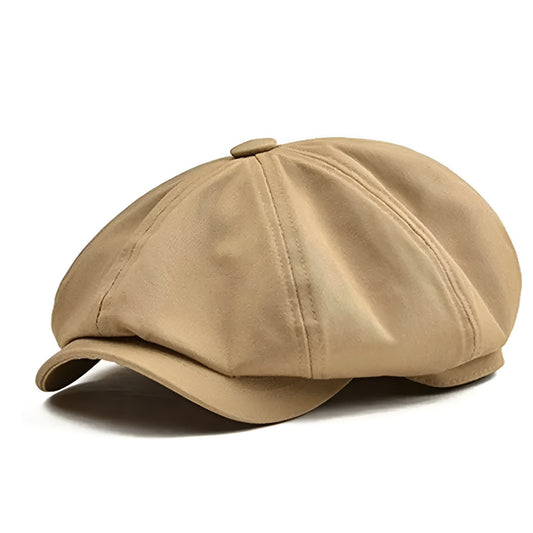Newsboy Cap – Soft Cotton Octagonal Style With Casual Fit
