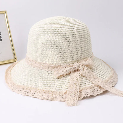 Straw Hat – Retro Bow Tie Style With Chic Summer Flair