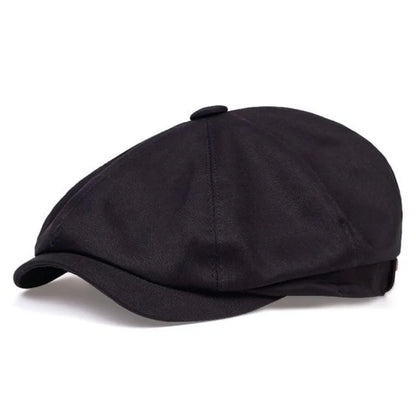 Newsboy Cap – Soft Cotton Octagonal Style With Casual Fit