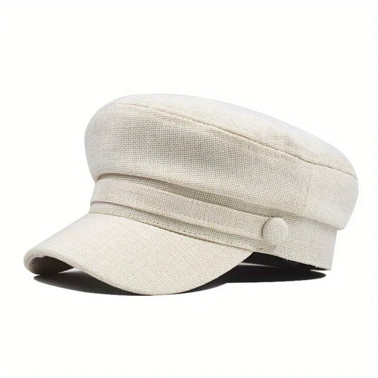 Linen Sailor Cap – Natural Texture With Timeless Style