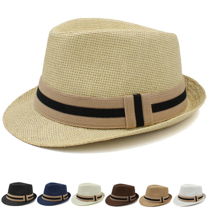 Trilby Straw Hat – Contrasting Band