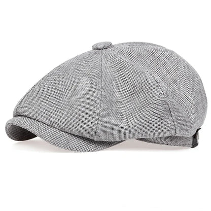 Newsboy Cap – Textured Vintage Style With Curved Brim