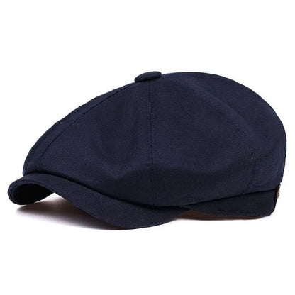 Newsboy Cap – Soft Cotton Octagonal Style With Casual Fit