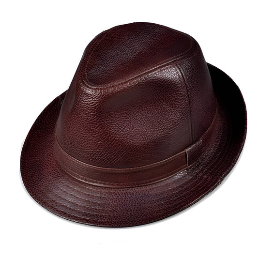 Trilby Hat – Genuine Leather Timeless Style