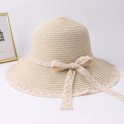 Straw Hat – Retro Bow Tie Style With Chic Summer Flair