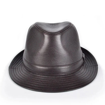 Genuine Leather Trilby Hat – Timeless Style & Durability