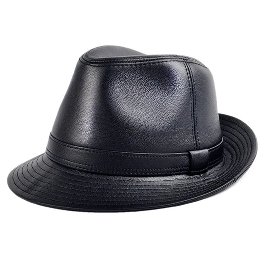 Genuine Leather Trilby Hat – Timeless Style & Durability