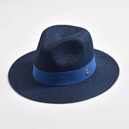 Panama Hat – Structured Shape With Decorative Contrast Band