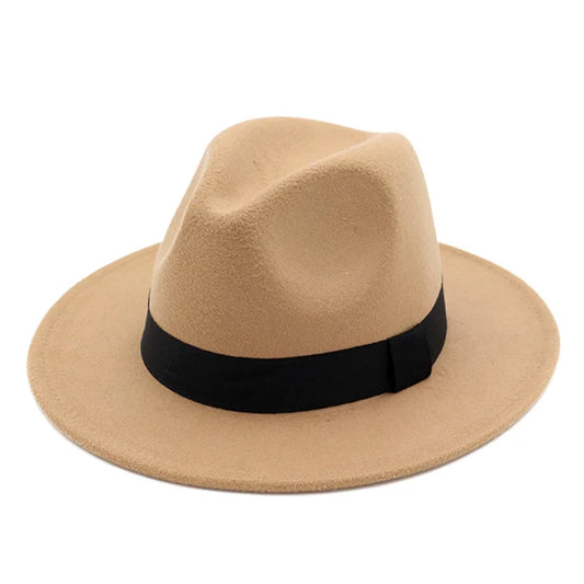 Fedora Hat – Classic Wool Blend with Black Band