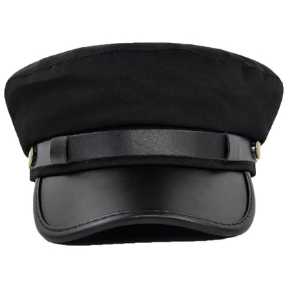 Sailor Cap – Structured Military Design With Decorative Strap