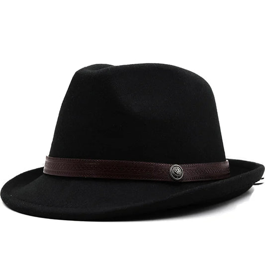 Fedora Trilby Hat – Vintage Style With Decorative Coffee Belt