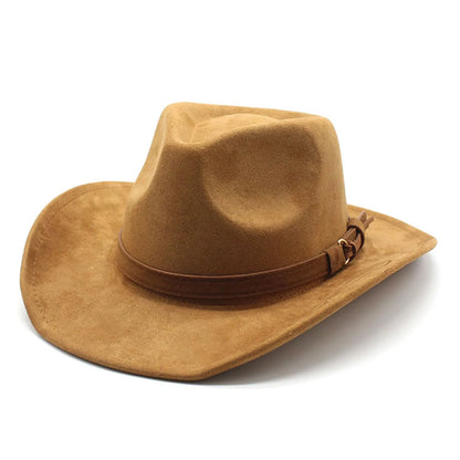 Cowboy Hat – Classic Suede Look With Buckled Band